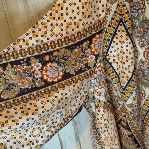 Bebop Knotted sleeves shoulder Beige Pink  + Floral Flower Dress Size 3X - Picture 14 of 16